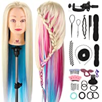 Los mejores  - Maniquíes de aprendizaje- Neverland Beauty 26 &quot-100% fibra sintética Peluquería Entrenamiento Cabeza Maniquí Muñeca…